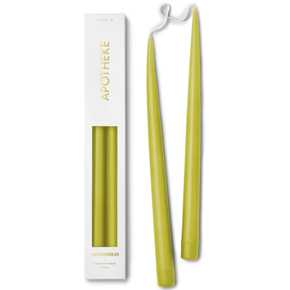 Hand Dipped Candles - Chartreuse