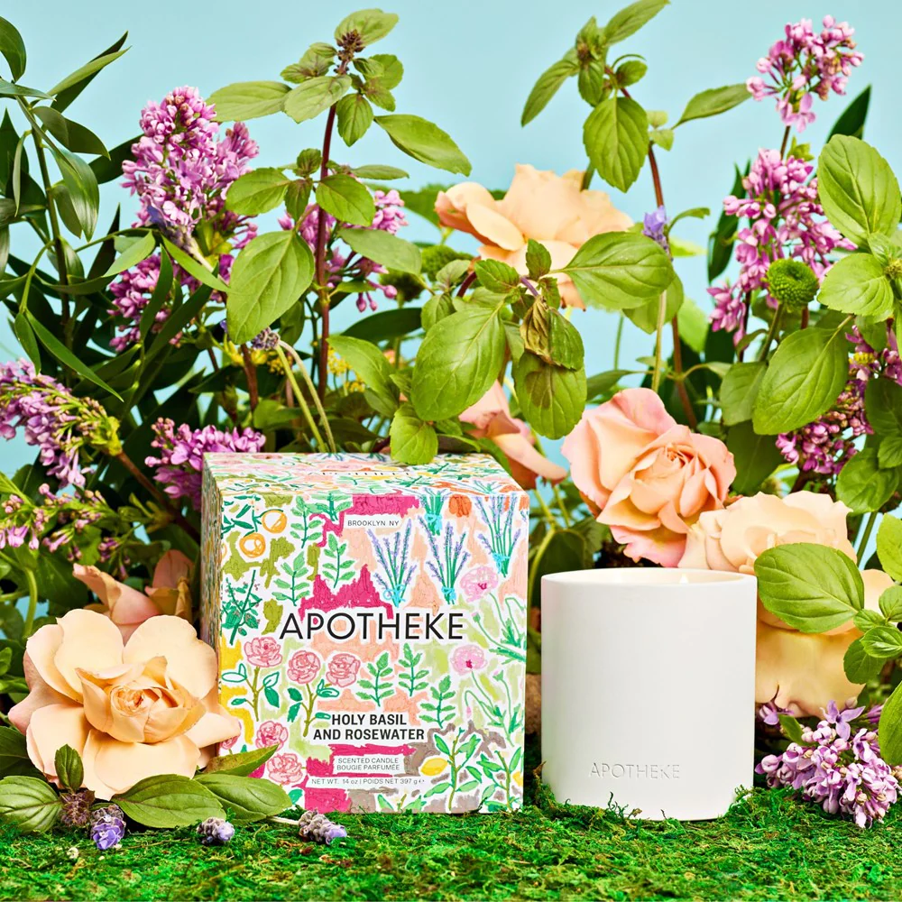 Holy Basil and Rosewater 2-Wick Candle - Image 3