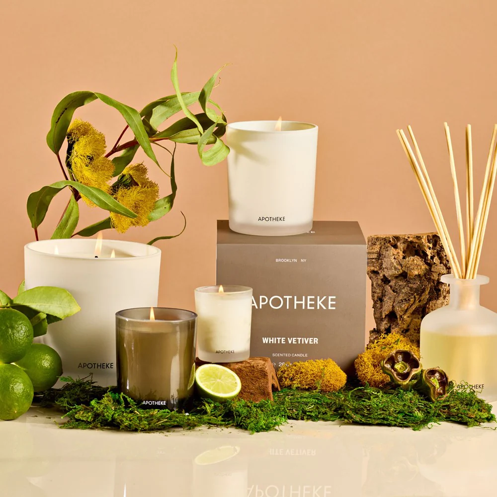 White Vetiver Votive Candle - Image 3